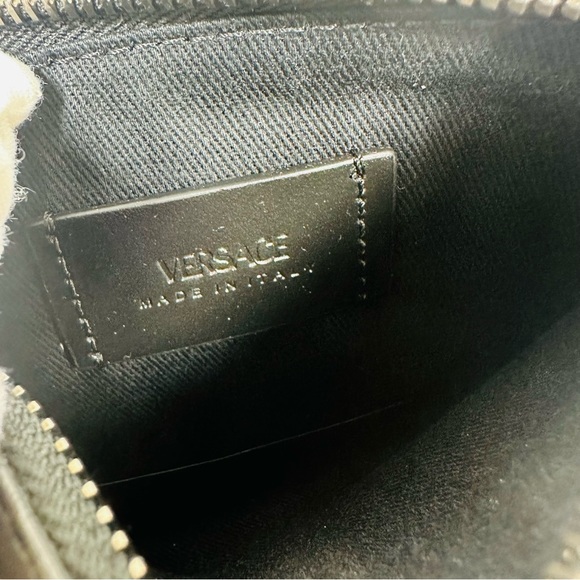 Versace La Greca Pouch Signature Logo Modular Rectangular 5.75”x4.5” - Picture 11 of 11